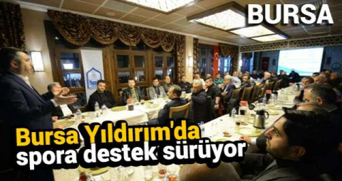 Bursa Yıldırım'da spora destek sürüyor