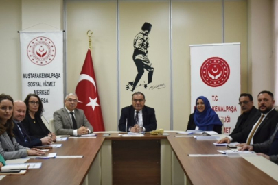 Bursa Mustafakemalpaşa'da 'S-Okul' Projesi için kaymakamlıkta toplantı gerçekleştirildi