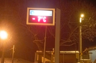Bursa'nın o dağ ilçesinde termometreler eksi 7'yi gösterdi