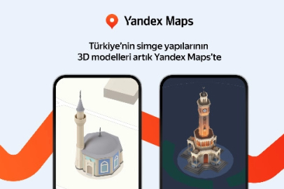 Yandex Haritalar’da Simgesel Yapılar Artık 3 Boyutlu