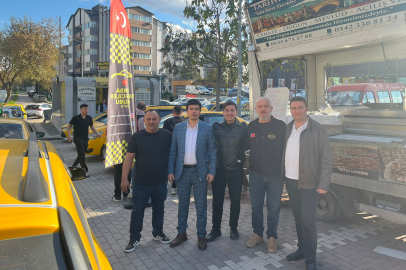 Bursa'da taksicilerden duyğulandıran etkinlik