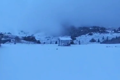 Uludağ'da özlenen işte o kar manzarası