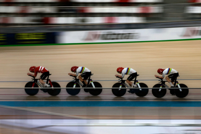 Avrupa Pist Bisikleti Şampiyonası’nın ilk günü sona erdi