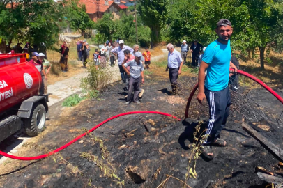 Bursa'nın o dağ ilçesinde Yangın Son Anda Durduruldu