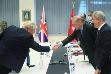 Cumhurbaşkanı Erdoğan, İngiltere Başbakanı ile görüştü