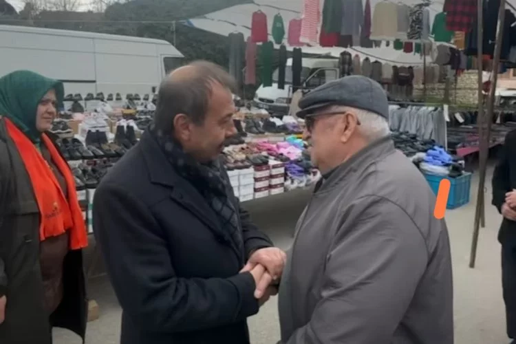 Harmancık'ta Başkan Yılmaz Pazar esnafını ziyaret etti