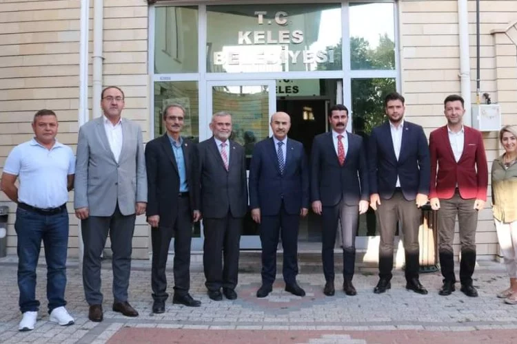 Vali Mahmut Demirtaş, Keles Belediye Başkanı Keskin’i ziyaret etti